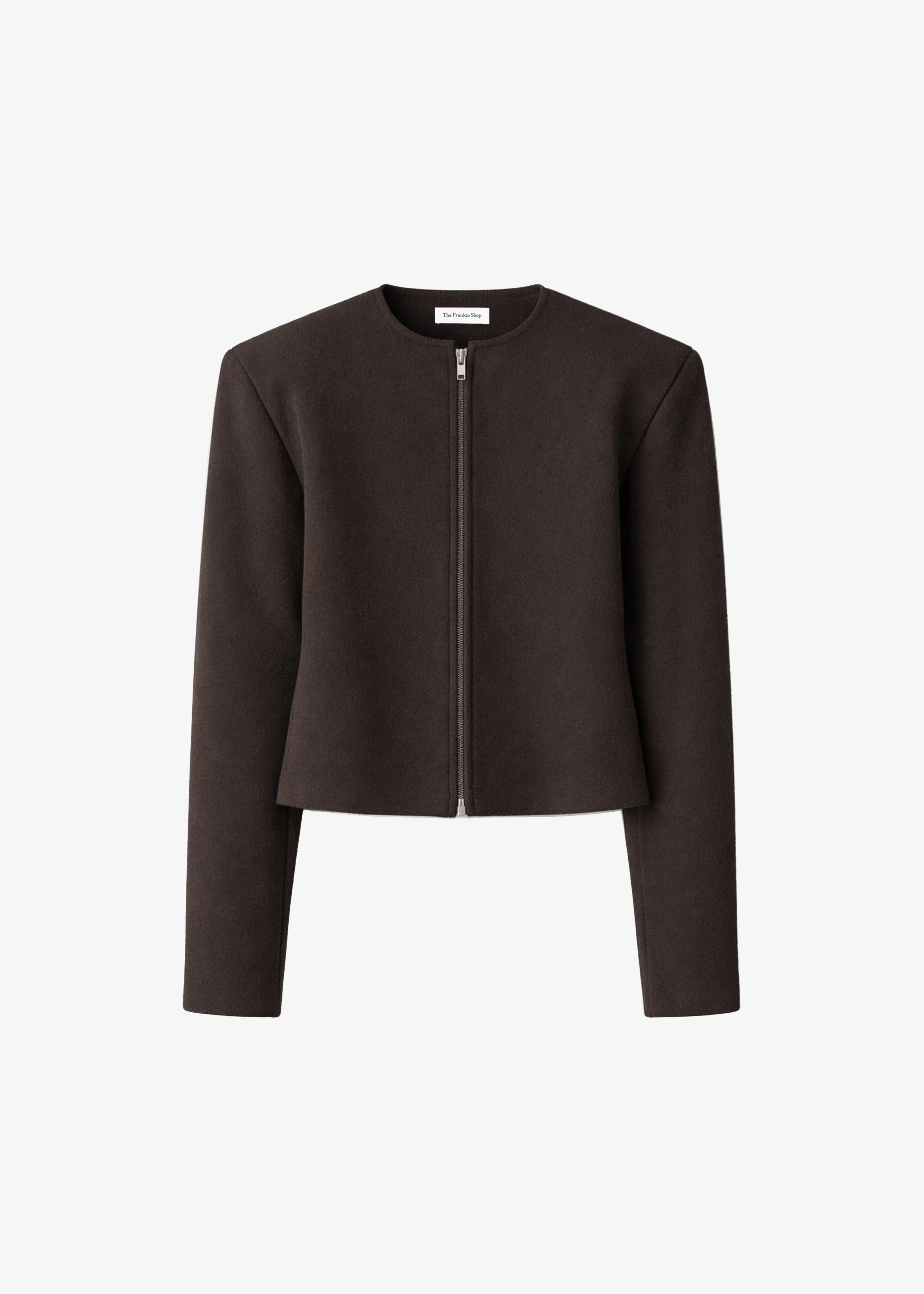 Mael Padded Cardigan - Brown - 1