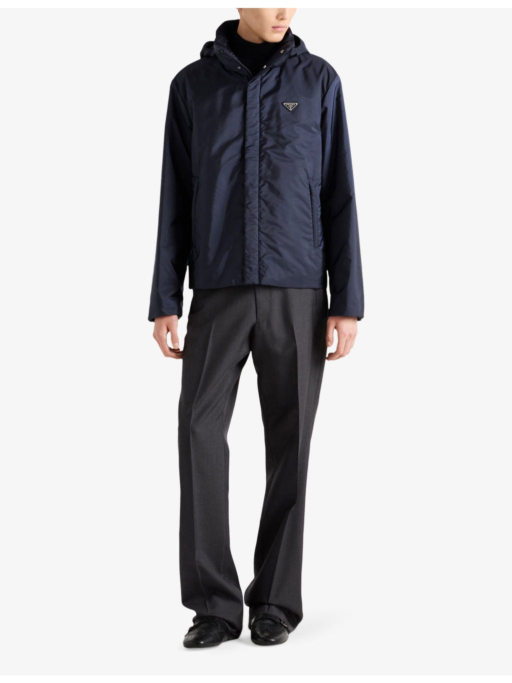 Enamelled-Logo Re-Nylon Bomber Jacket - 2