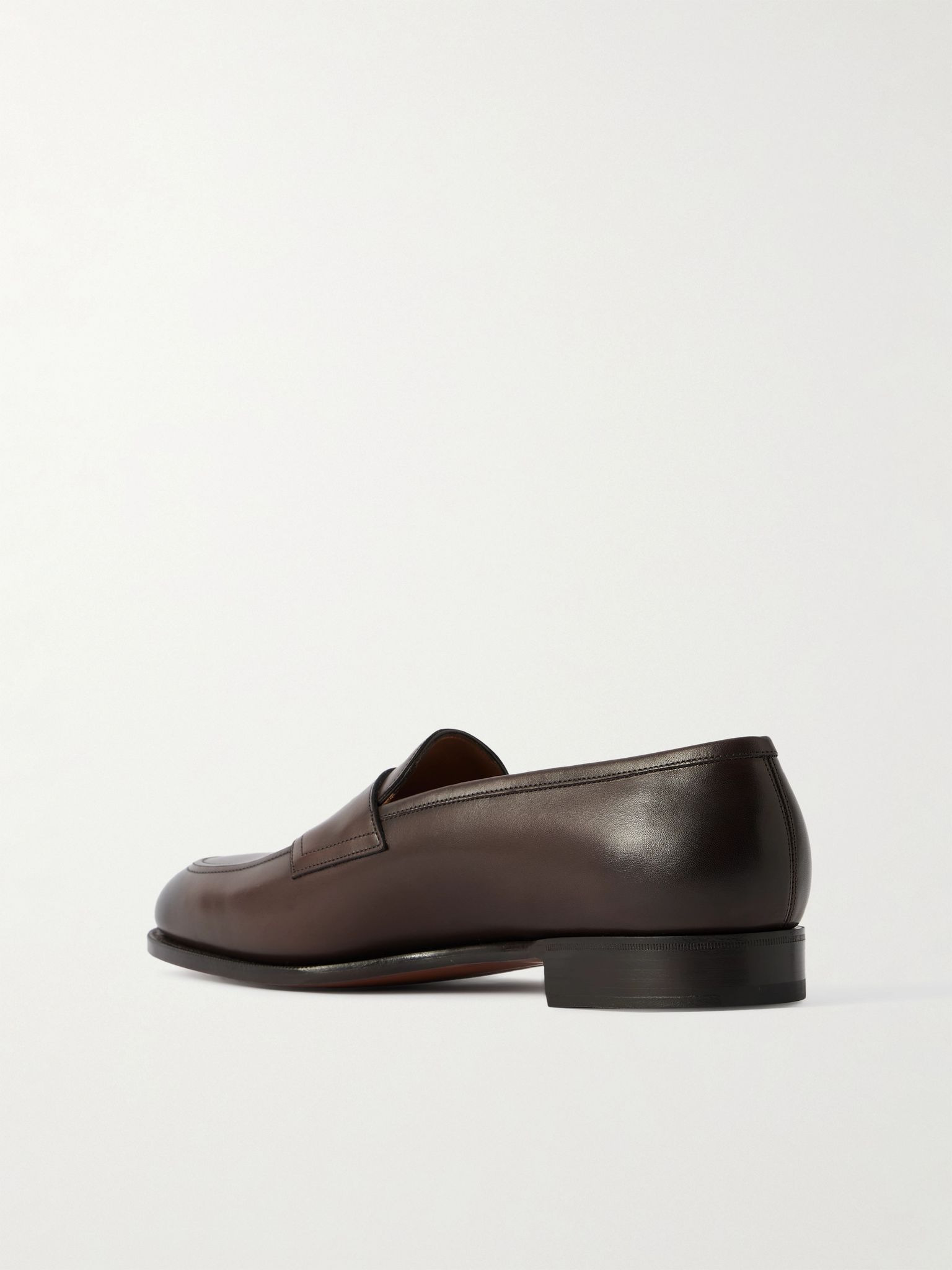 Piccadilly Leather Penny Loafers Dark brown - 4