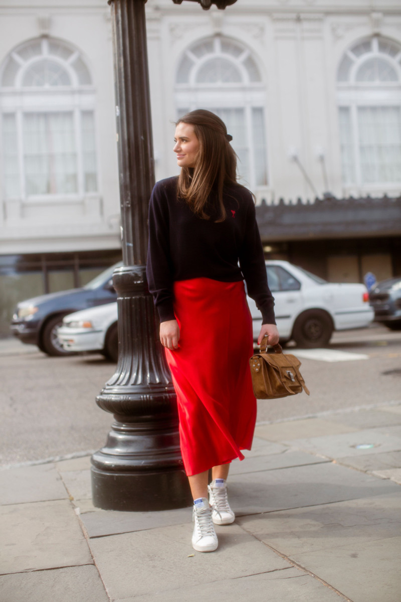 Red Ami De Coeur Sweater in Night Blue 5