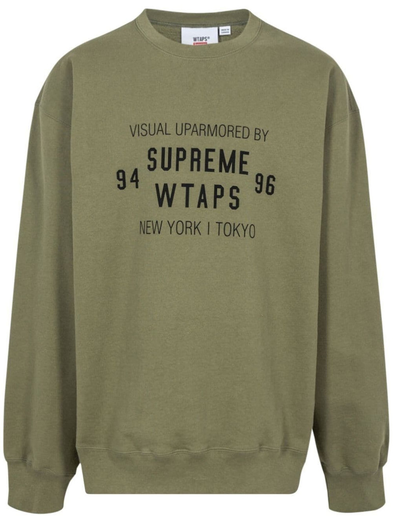 x WTAPS crew-neck sweatshirt 1