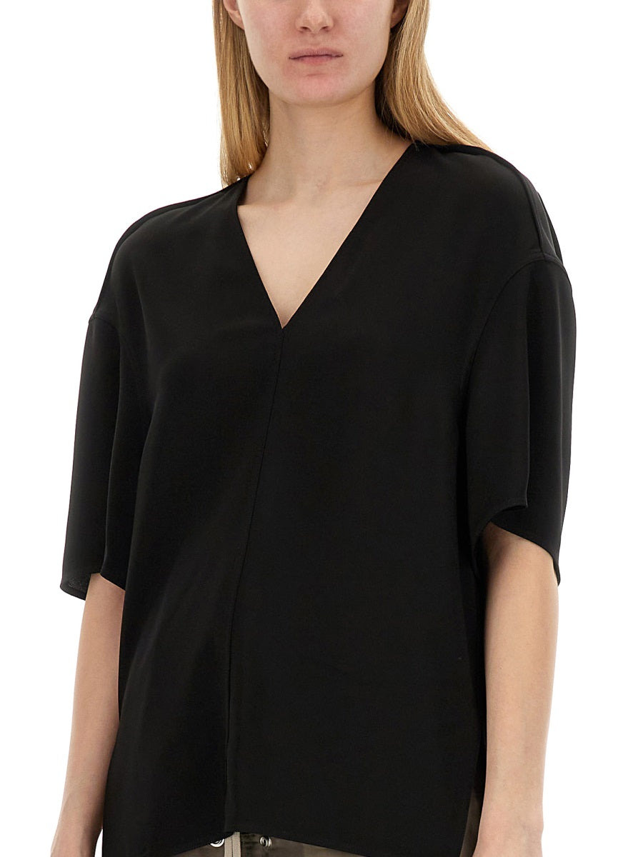Rick Owens Women V-Neck T-Shirt - 4