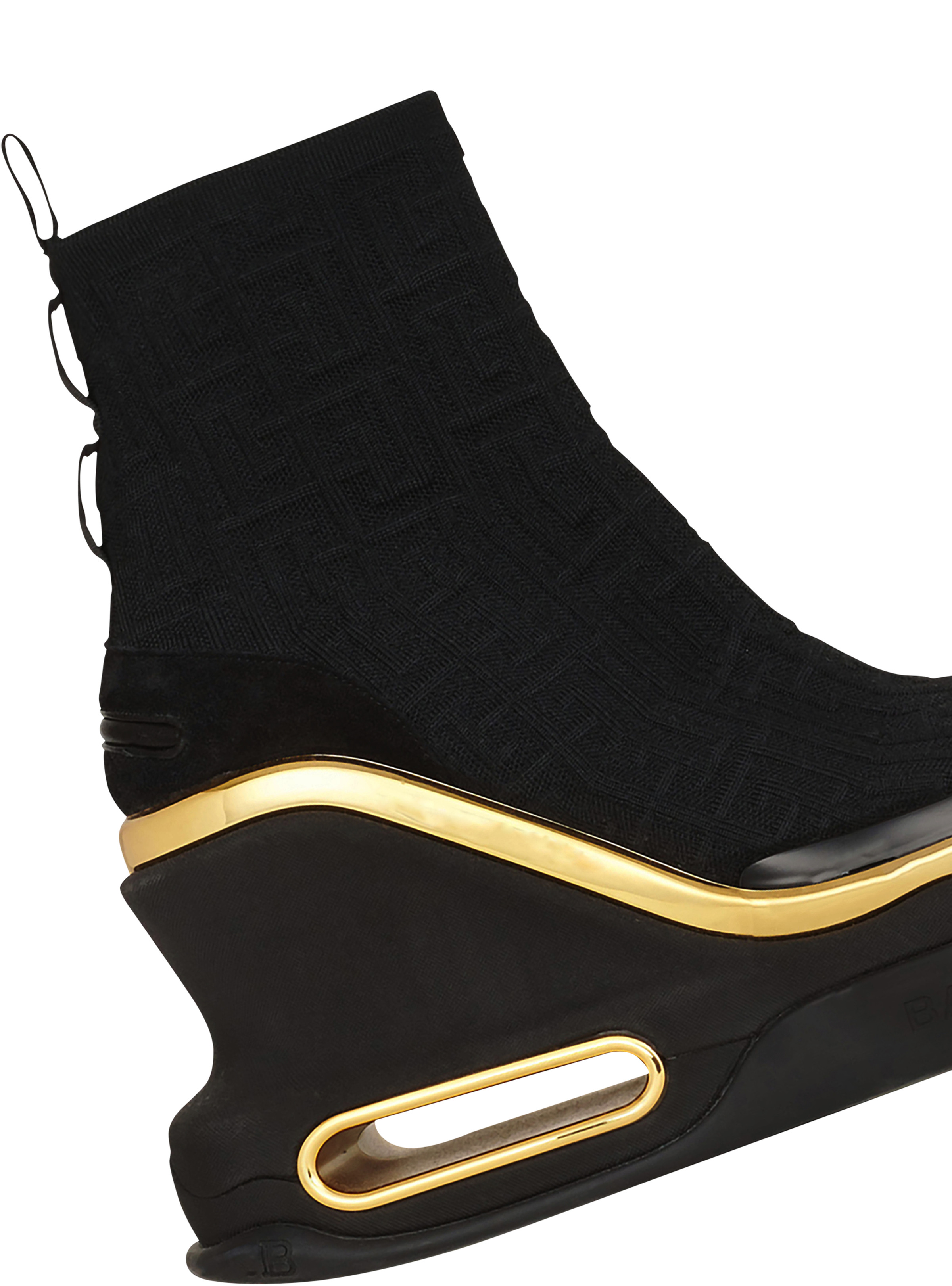 B-Bold mesh wedge trainers with Balmain monogram - 7