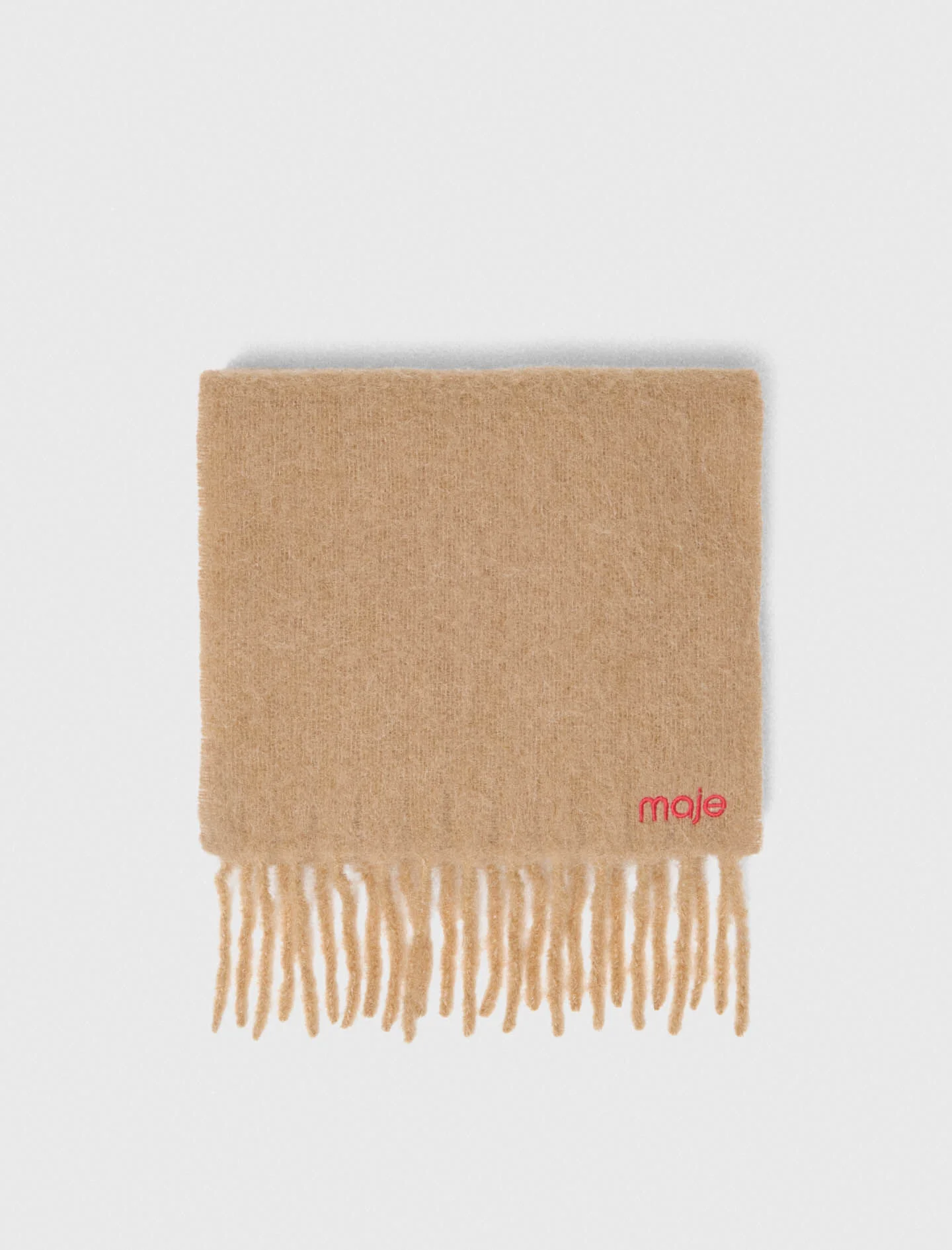 Wool and alpaca blend scarf - 1