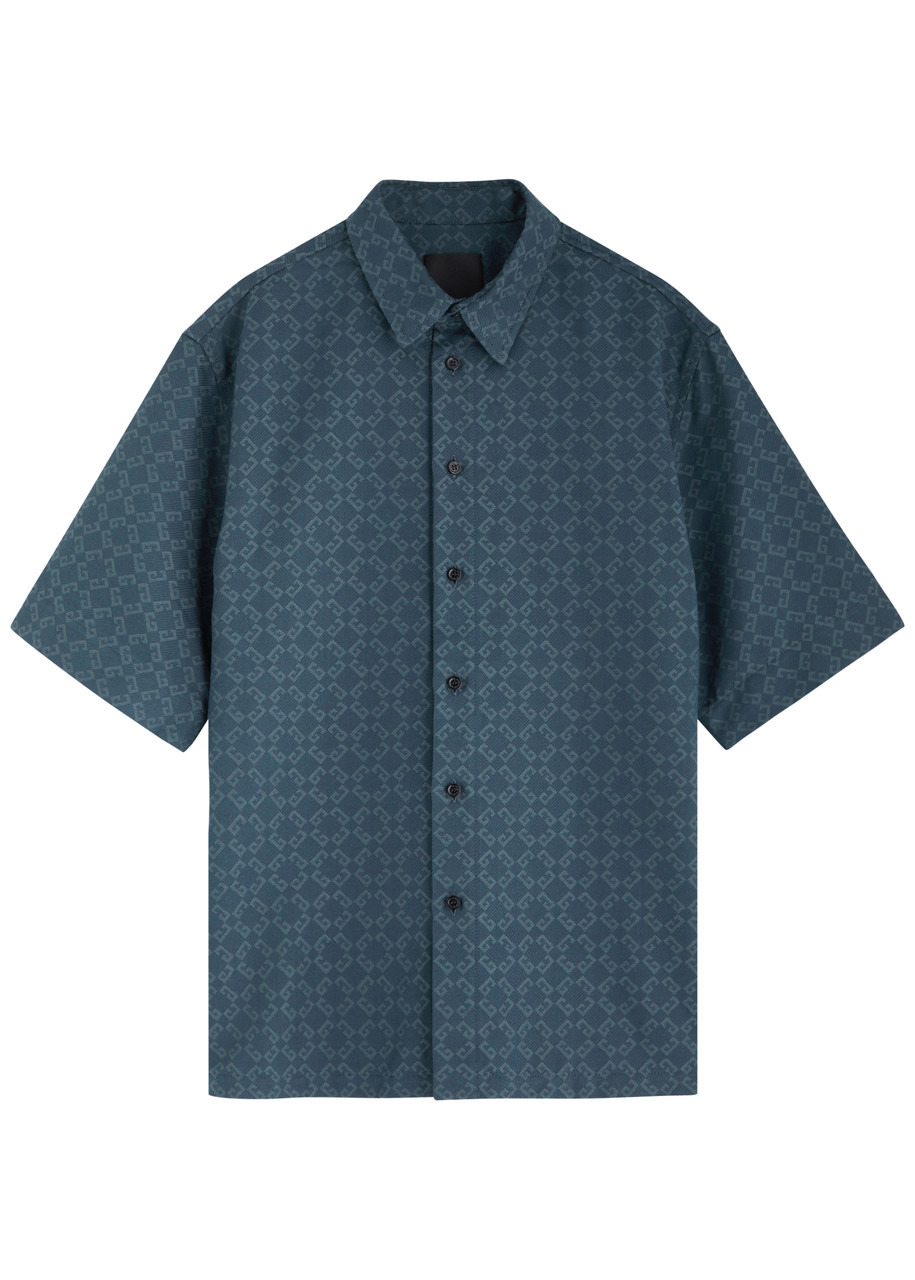 Givenchy Logo-monogrammed Jacquard Cotton-blend Shirt - 1