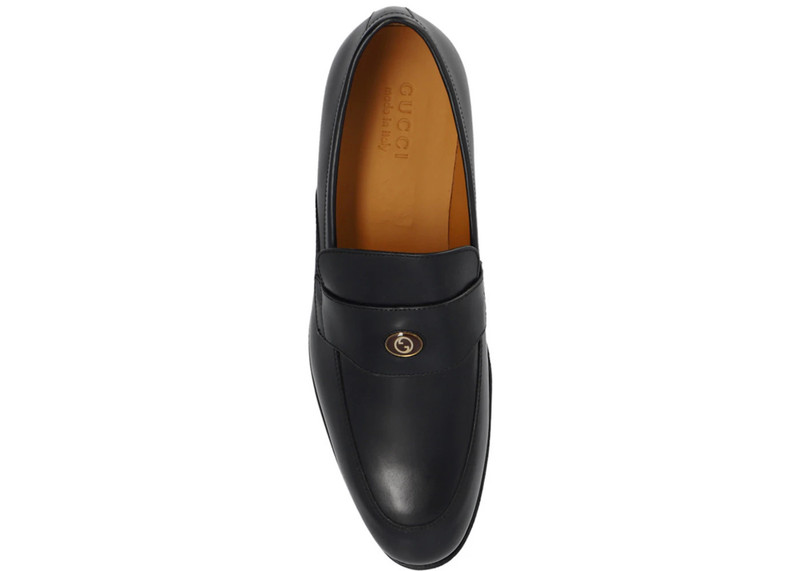 GUCCI Gucci Leather Loafer Black outlook