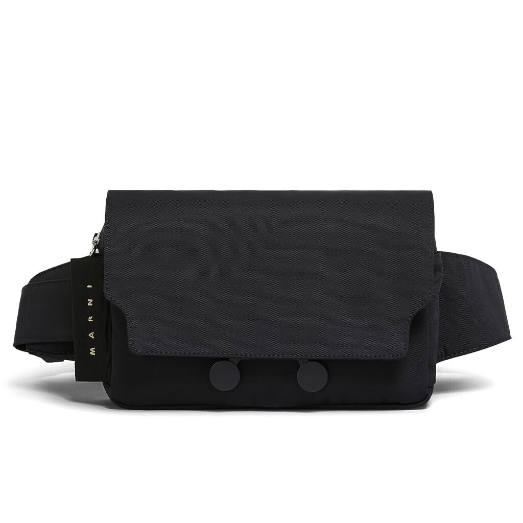 BLACK CORDURA CITYSCAPE BELT BAG - BLACK - 1