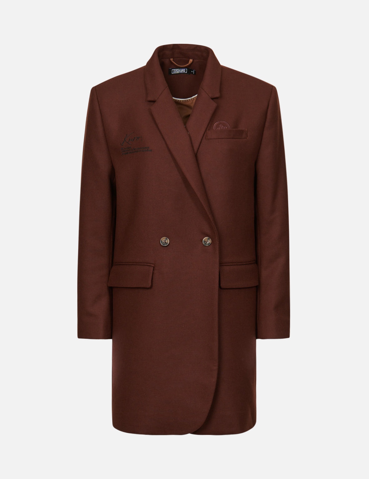 Logo Embossed Blazer Dress - 7