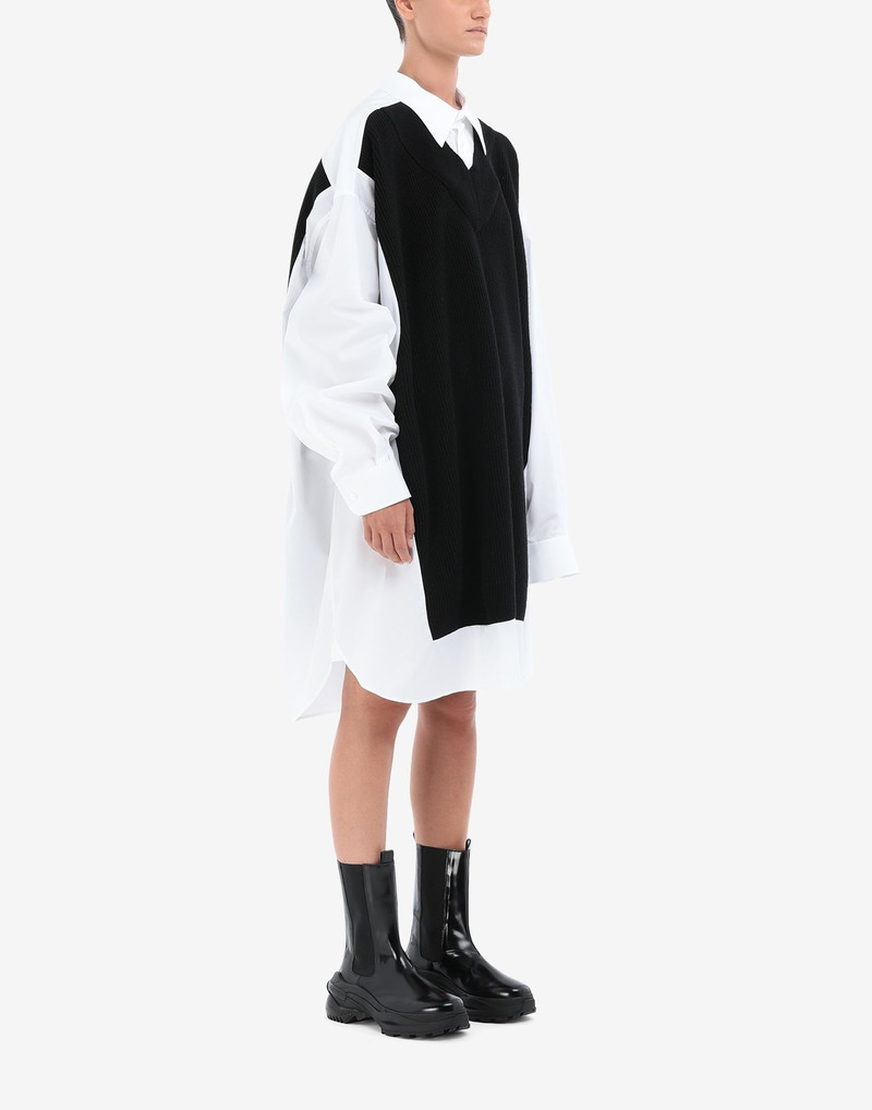 Spliced knit shirt-dress 3
