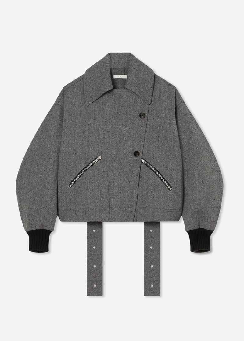 Oversized Engineered Bomber in Wool 1