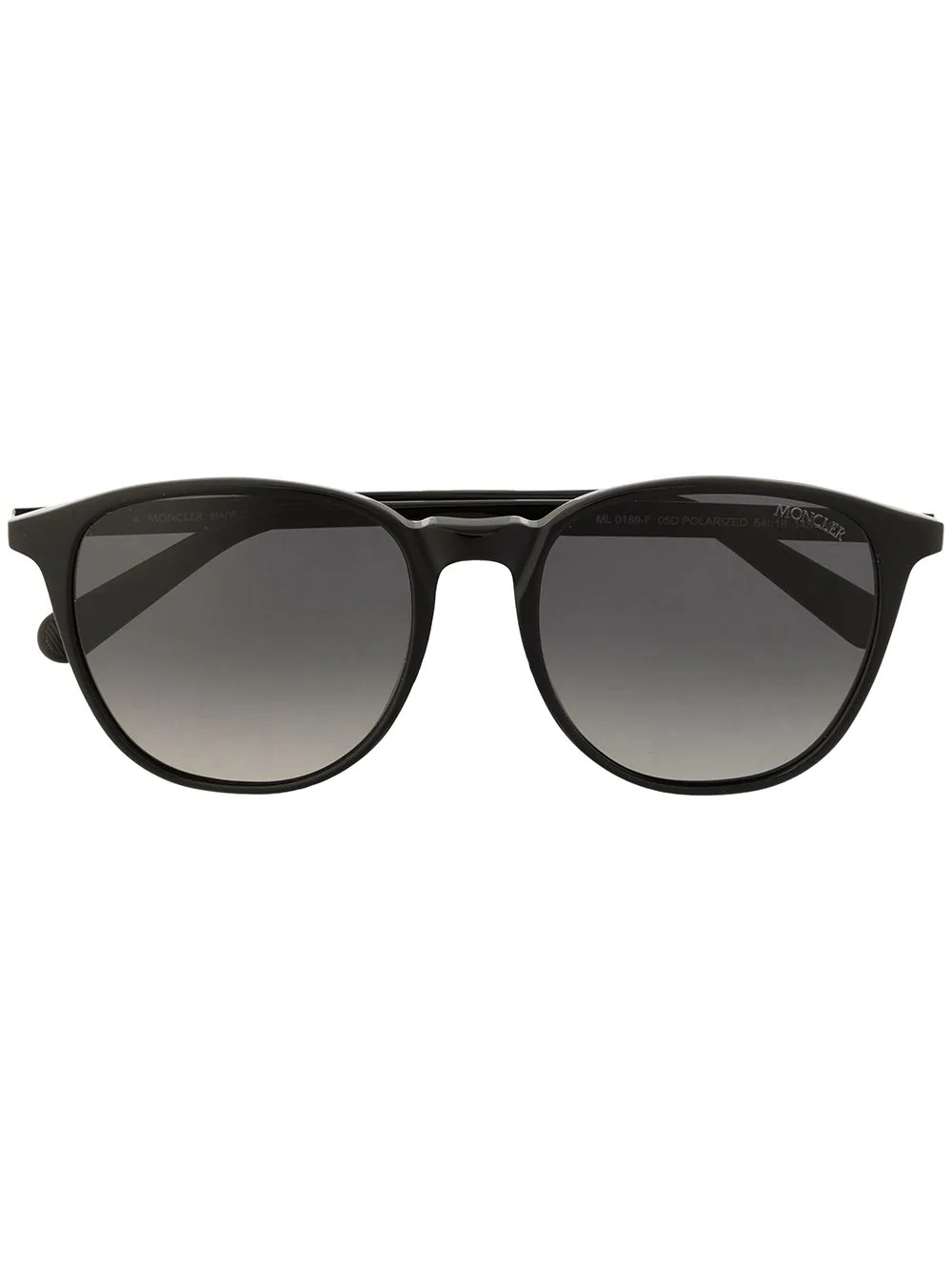 oval-frame gradient sunglasses - 1