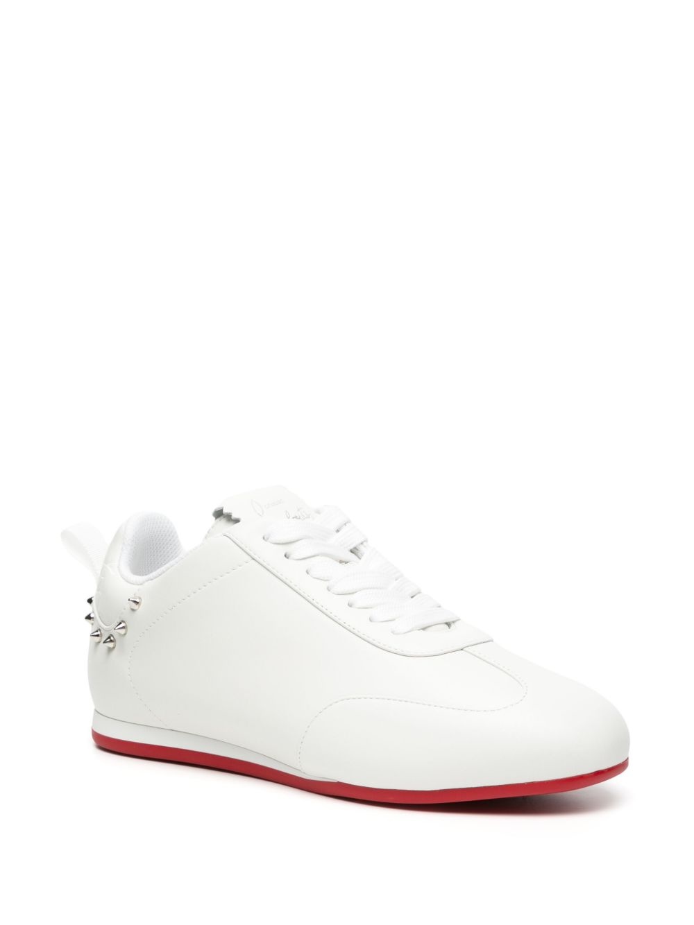 leather low-top sneakers - 2