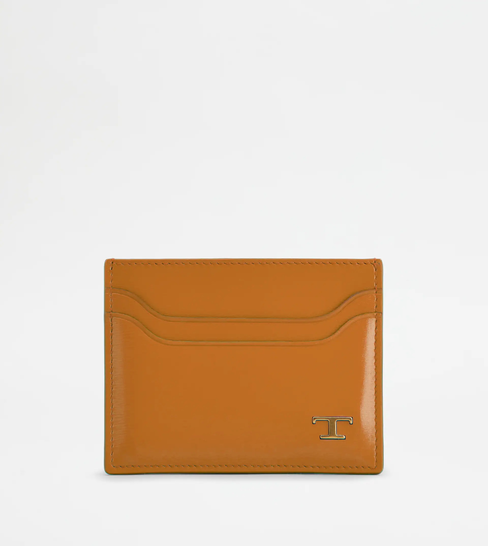 CREDIT CARD HOLDER IN LEATHER - BROWN - 1