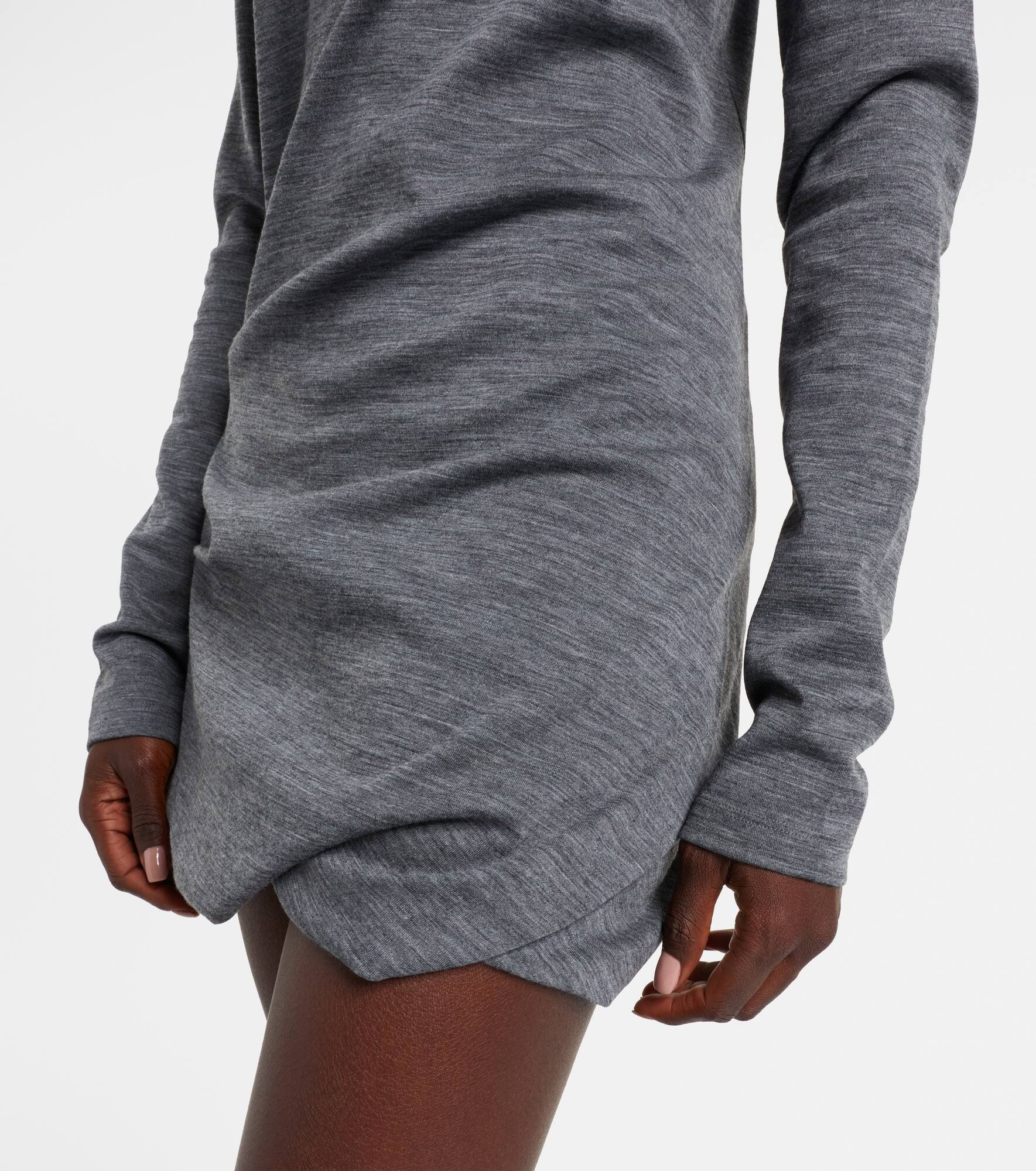 Luigia wool and cotton-blend minidress - 5