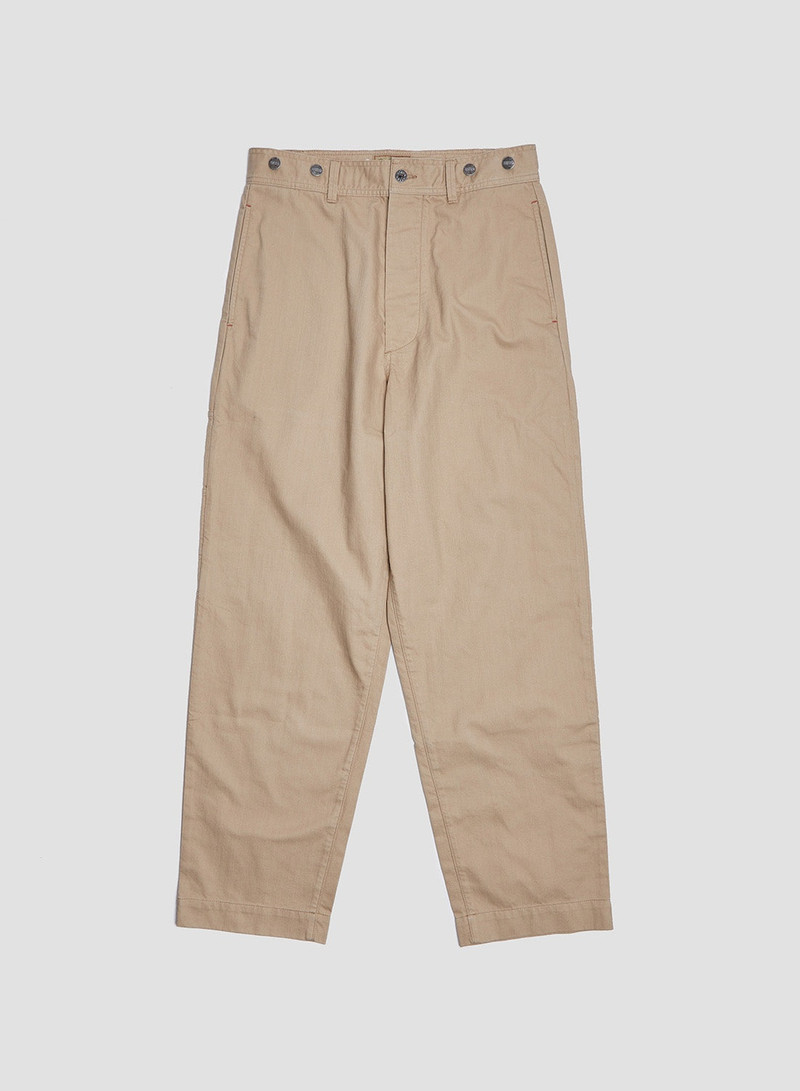Railroad Pant Cotton Twill in Tan 1