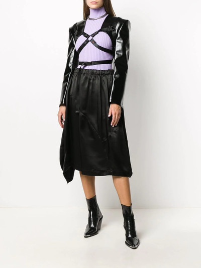 Junya Watanabe faux-leather cropped jacket outlook