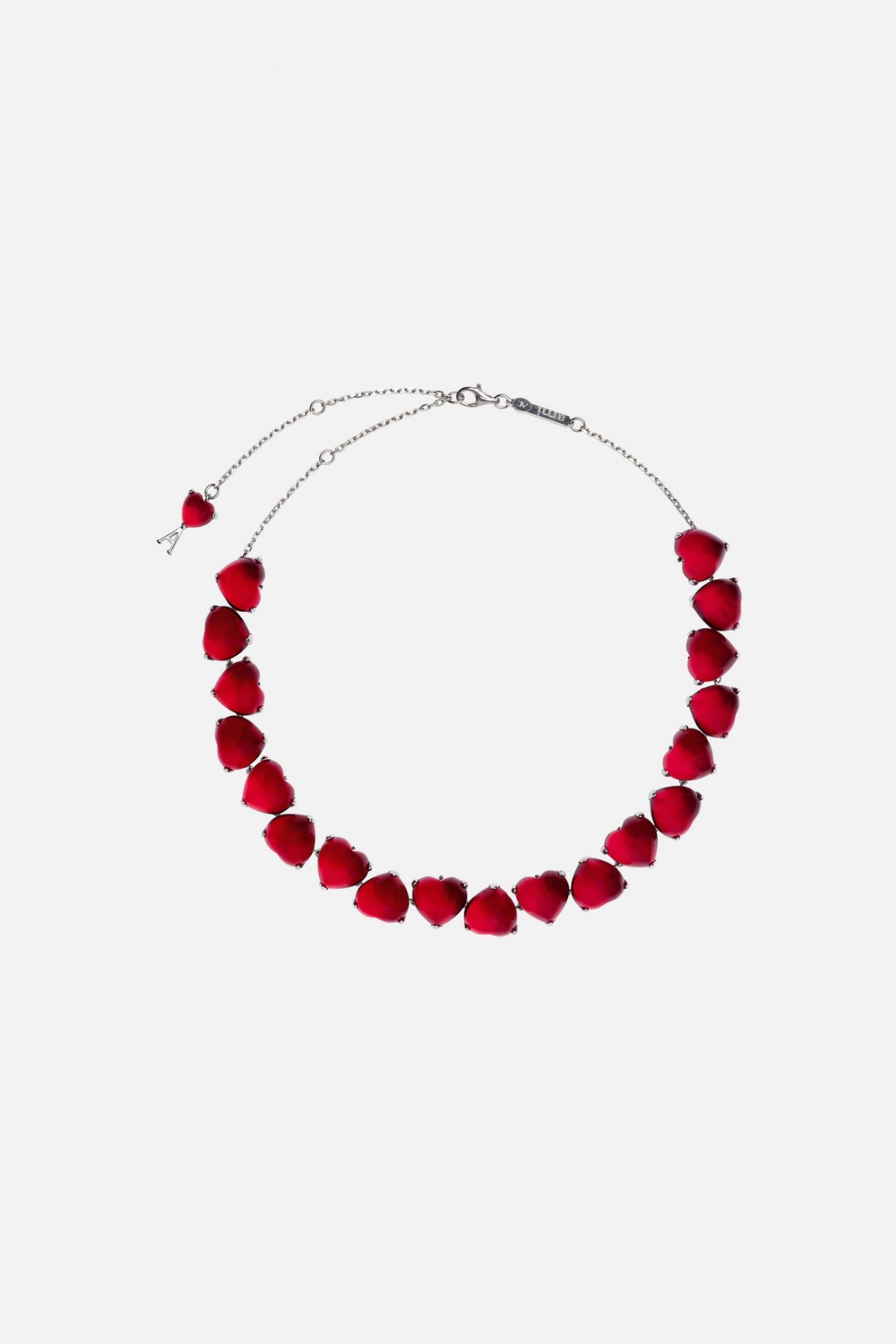 Red Hearts Choker - 2
