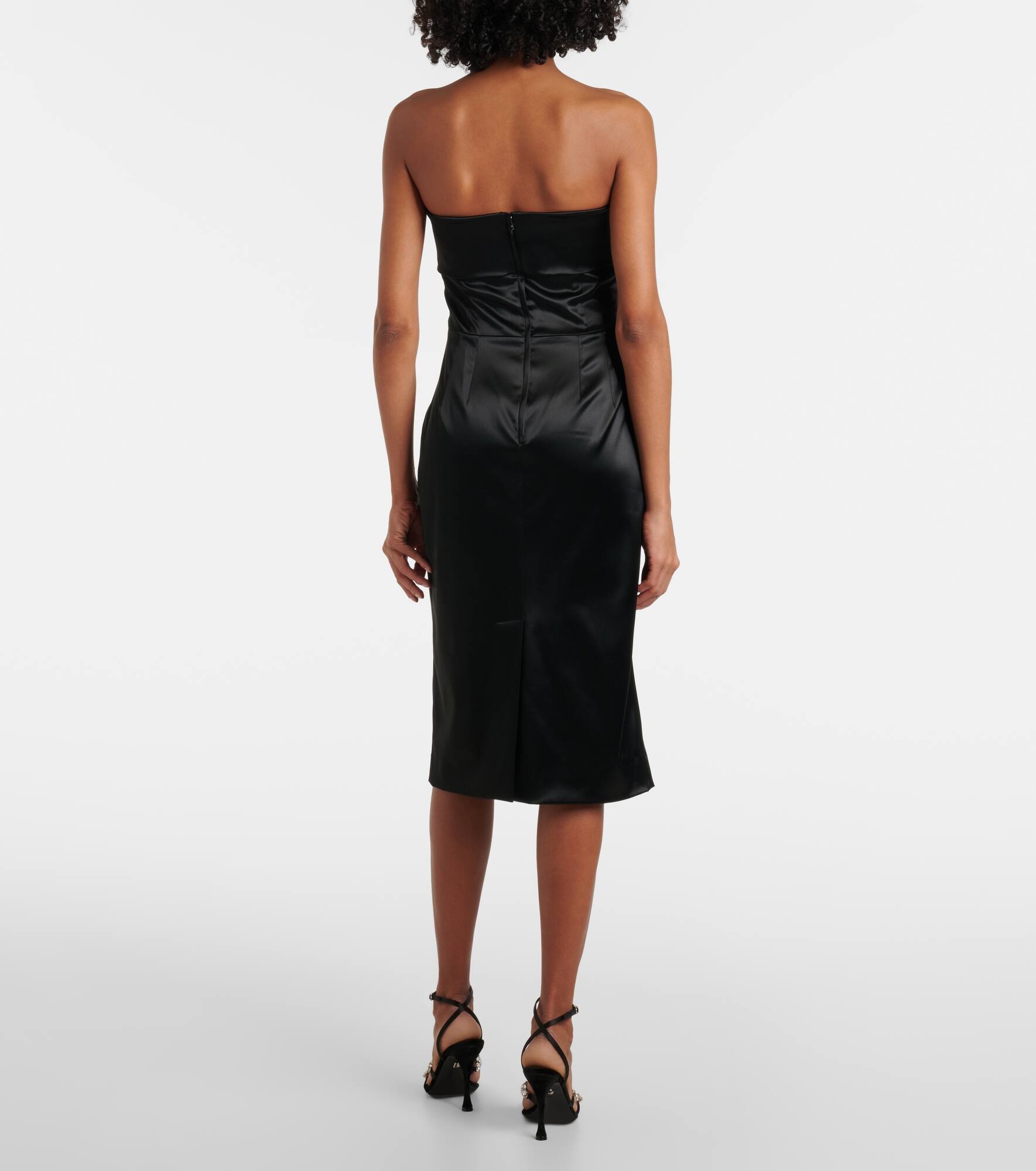 Satin bustier dress - 3