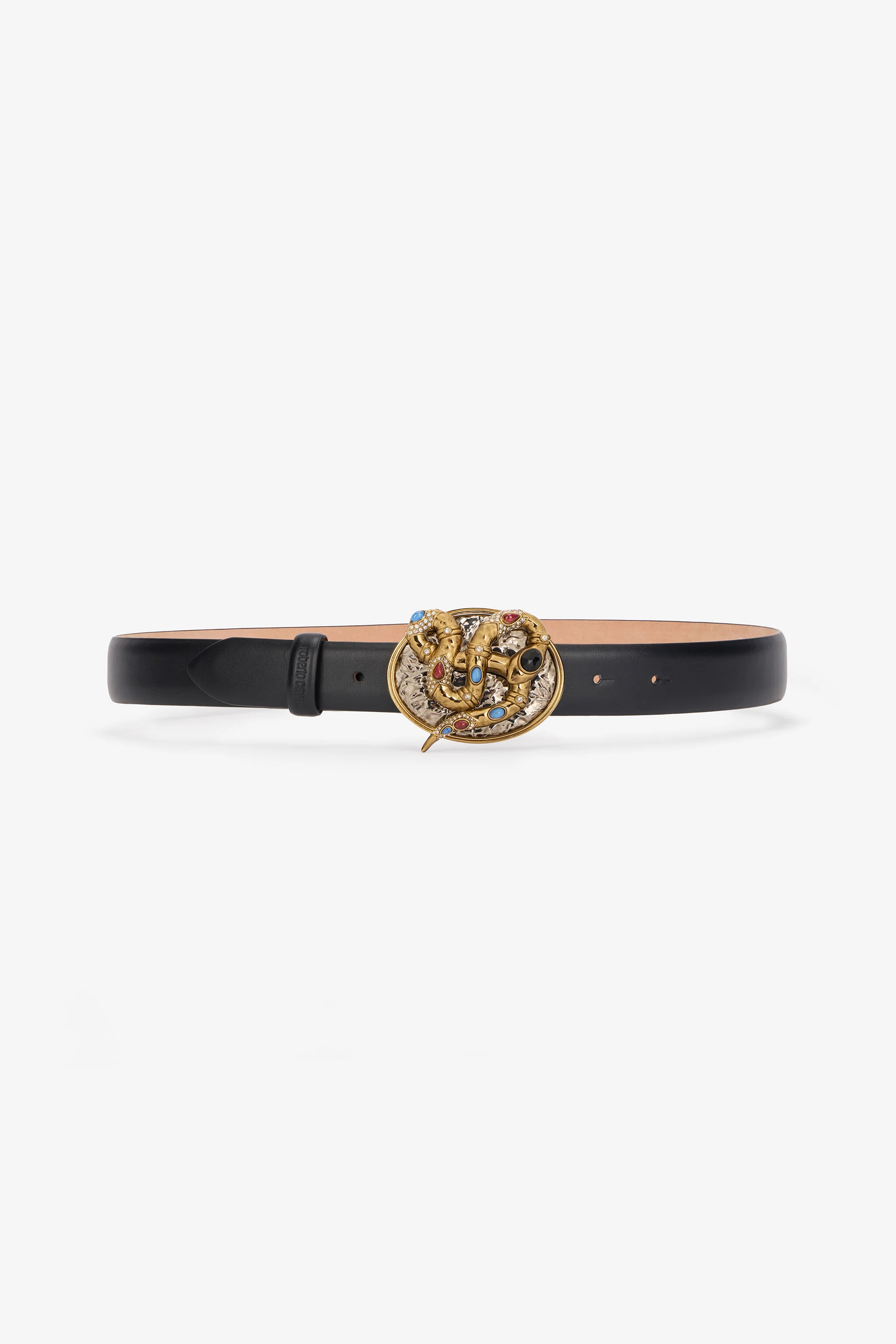 Slim Belt With Snake Buckle - 1
