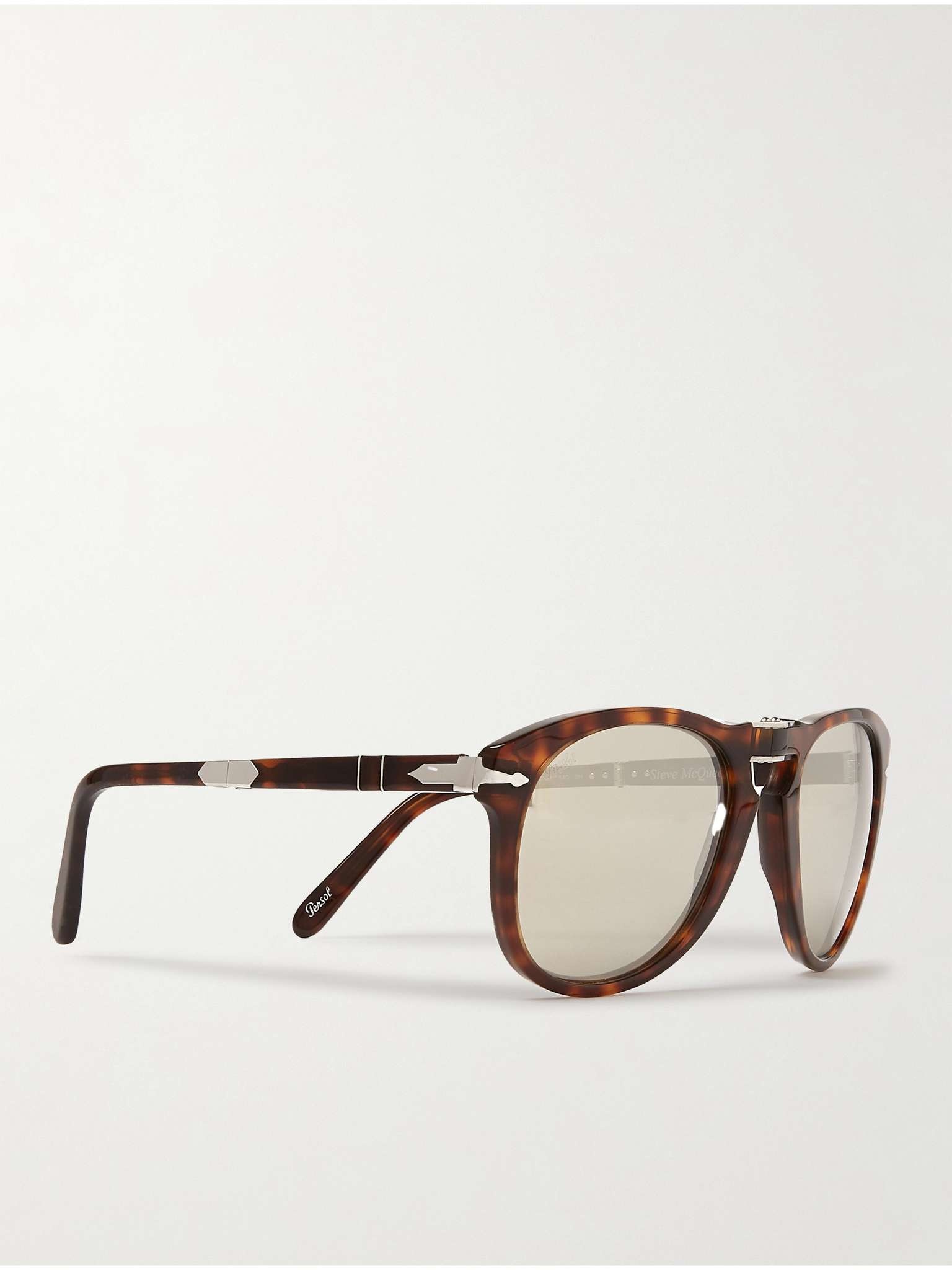 Folding D-Frame Tortoiseshell Acetate Polarised Sunglasses - 3