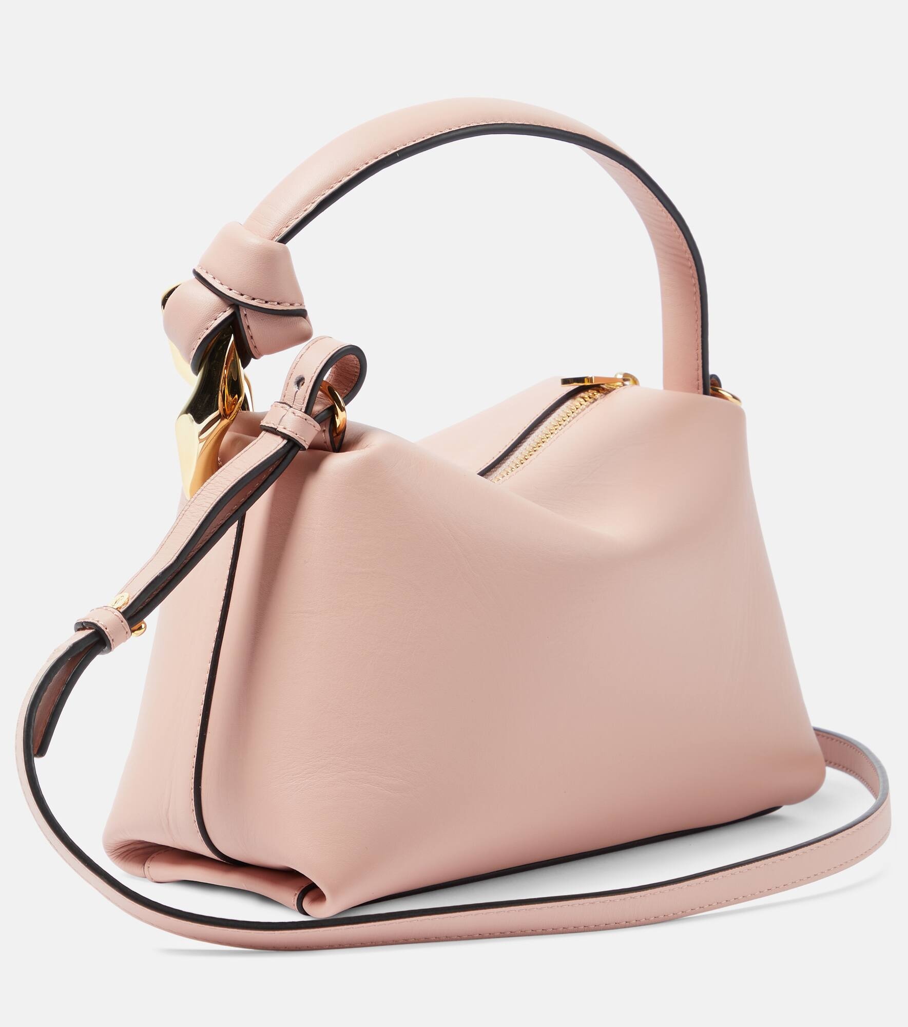 Corner Small leather tote bag - 4
