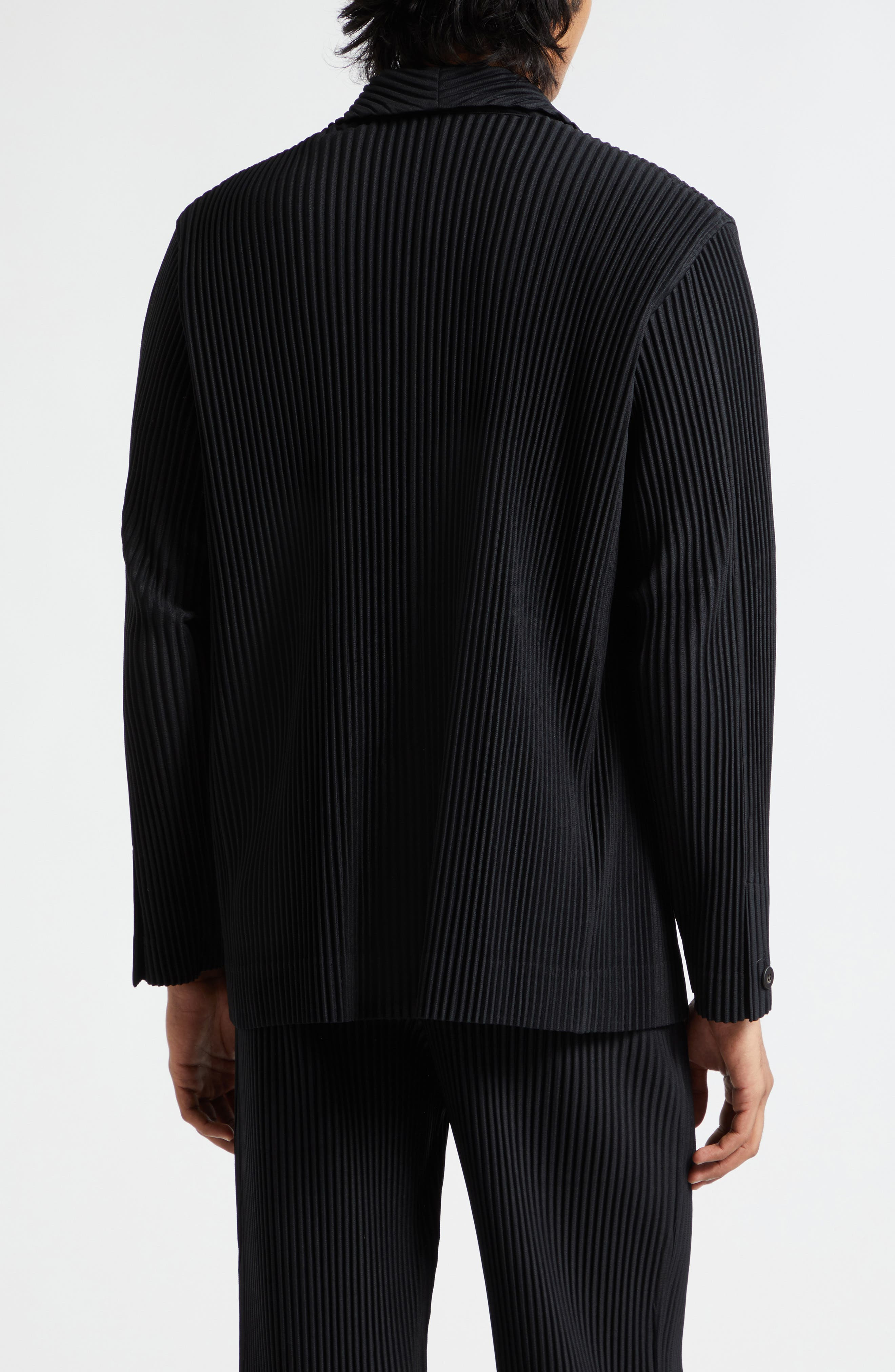Homme Plissé Issey Miyake Pleated Blazer in Black at Nordstrom - 3