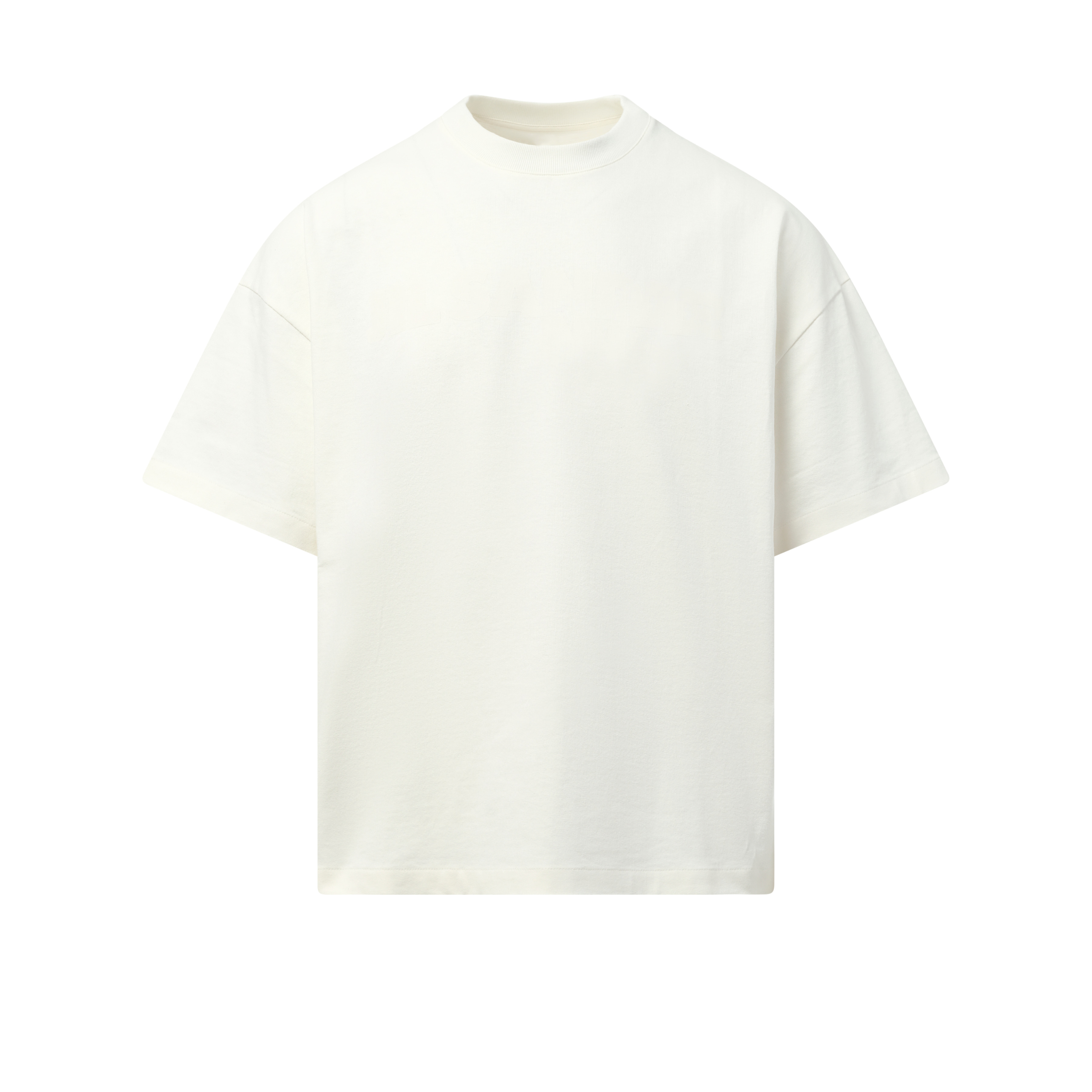 Tonal Jil Sander Logo T-Shirt in Porcelain - 2