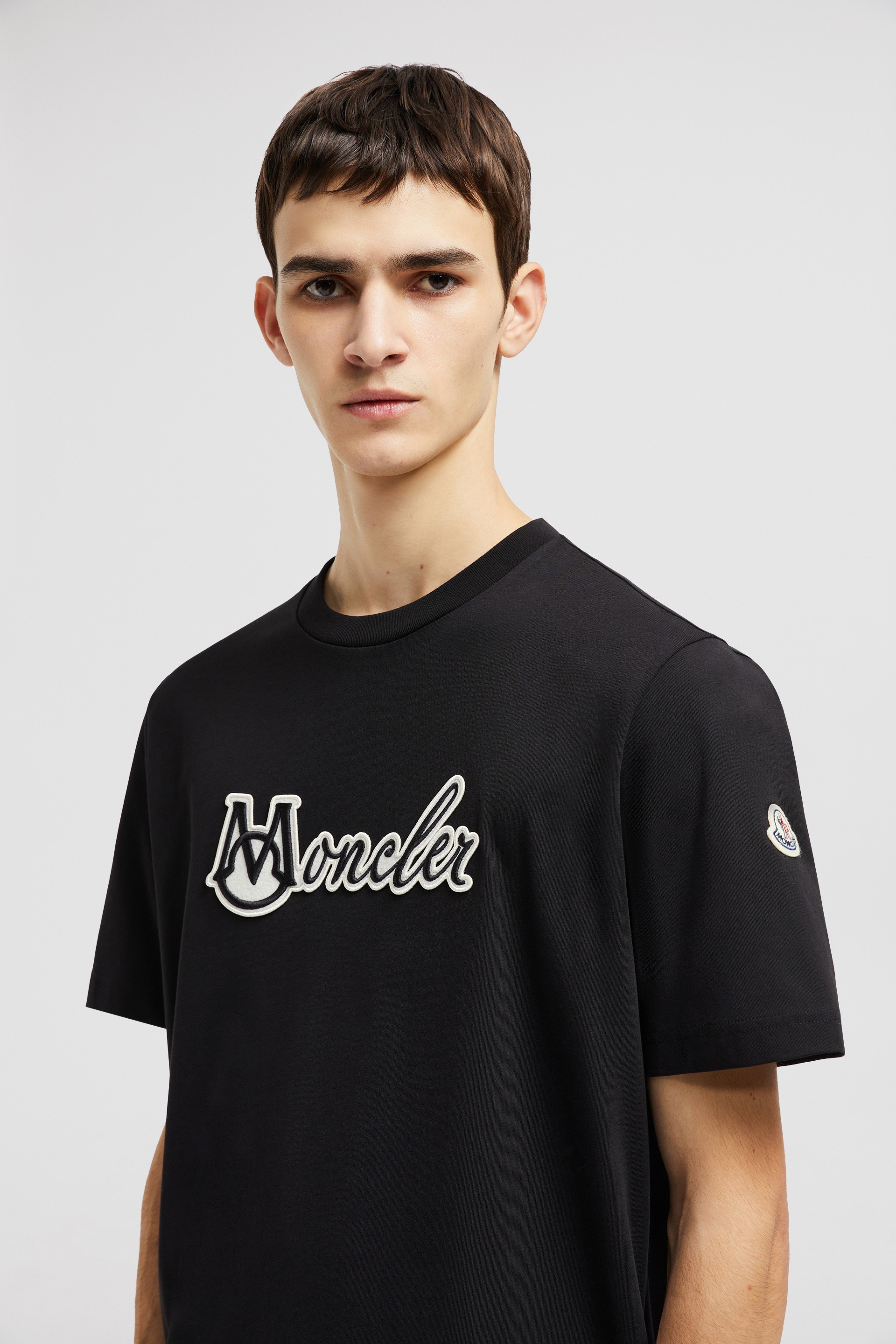 Embroidered Varsity Logo Cotton T-shirt - 4