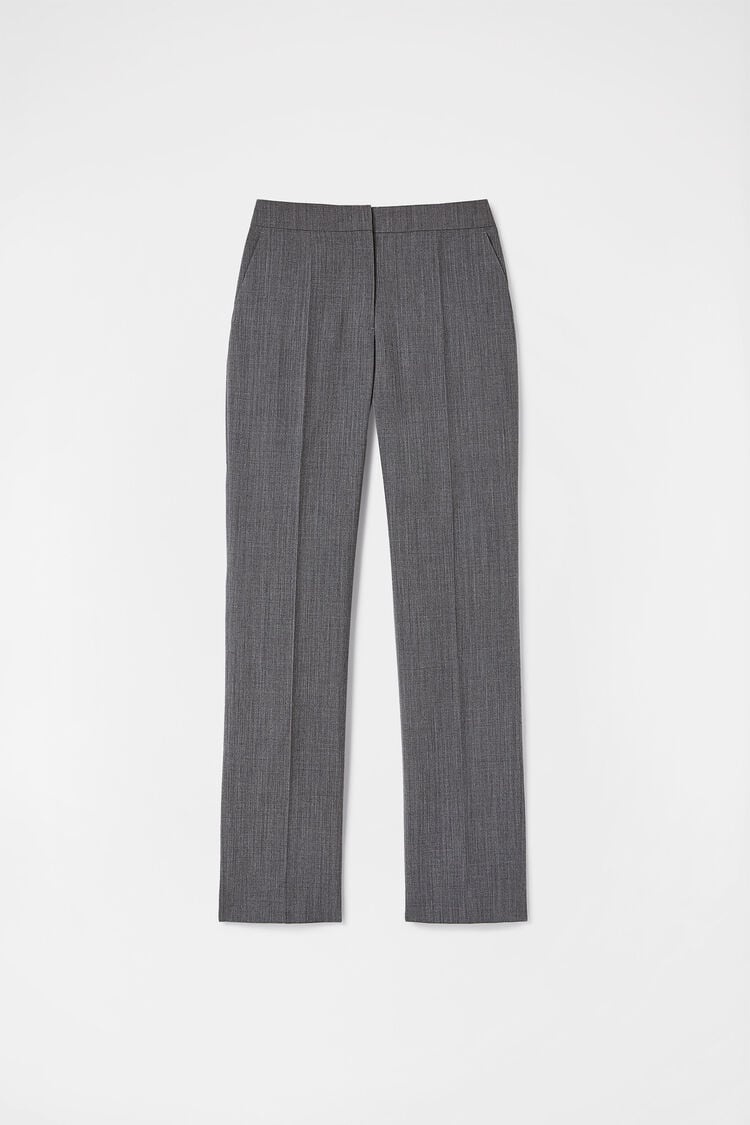 パンツ Jil Sander Tailored trousers with centre-back slit Grey Jil Sander Tailored trousers with centre-back slit Grey