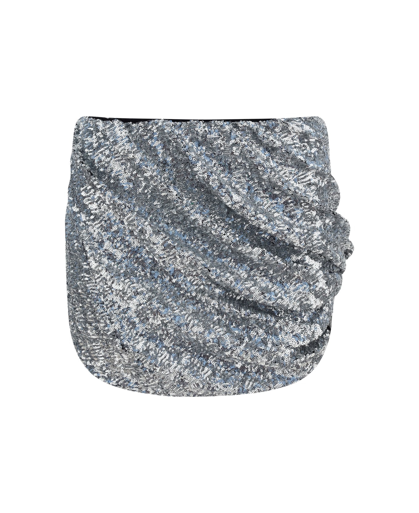 Silver Polyester Skirt - 1