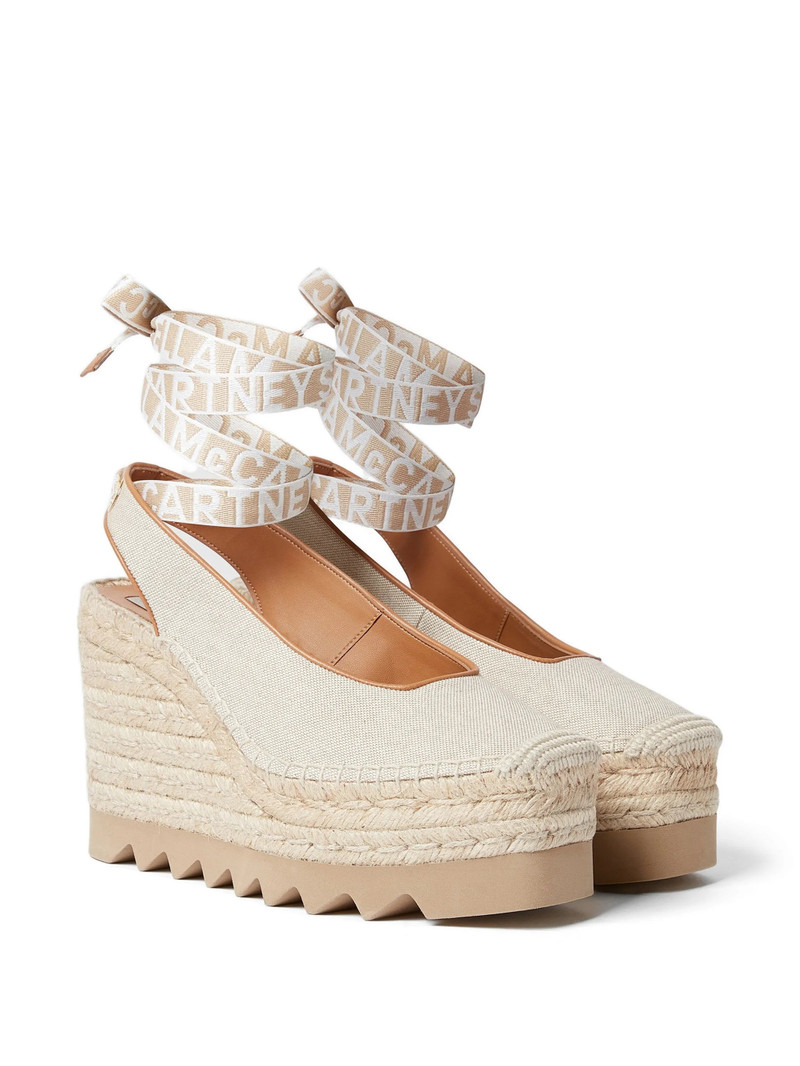 Stella McCartney Stella Mccartney Ankle-ties Wedge Espadrilles outlook
