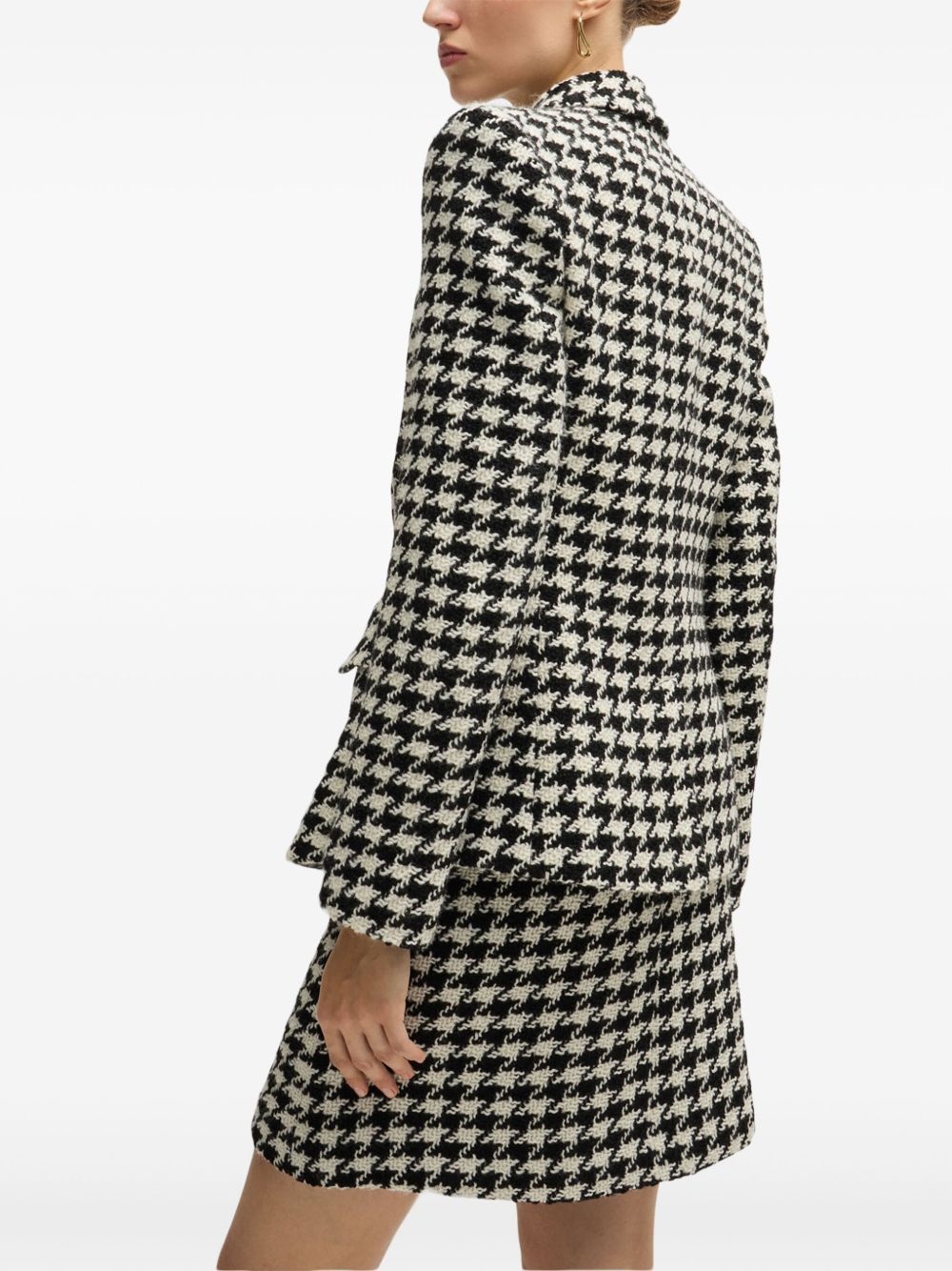 houndstooth-pattern blazer - 4