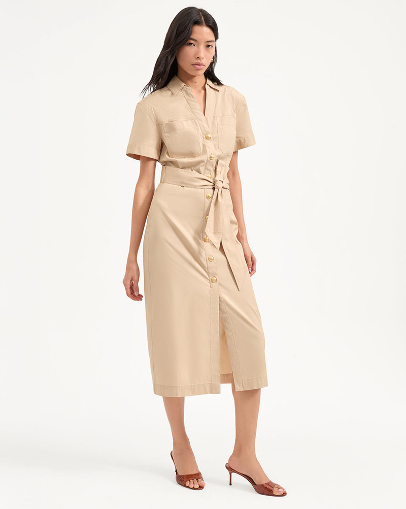 VERONICA BEARD TABBY MIDI DRESS outlook