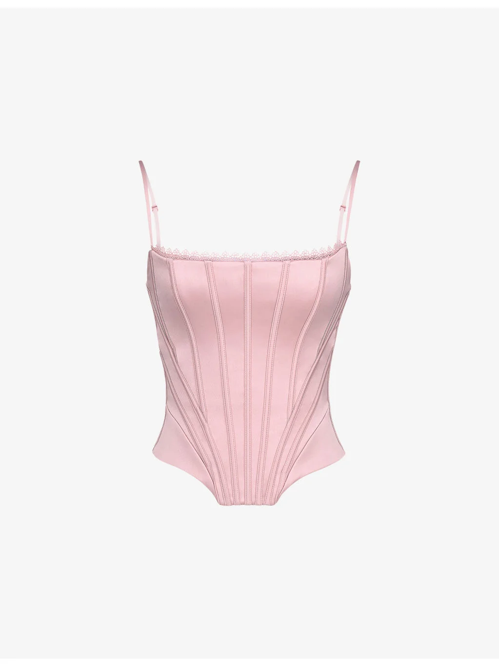 Cadie Satin Corset Top - 1