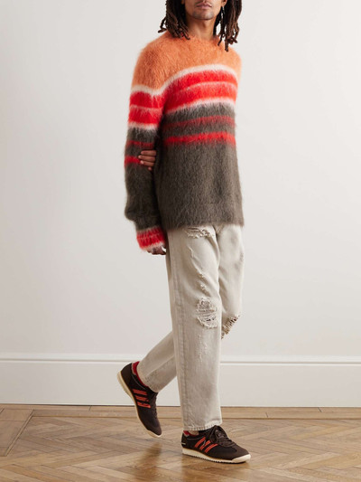 Marni Striped Mohair-Blend Sweater outlook