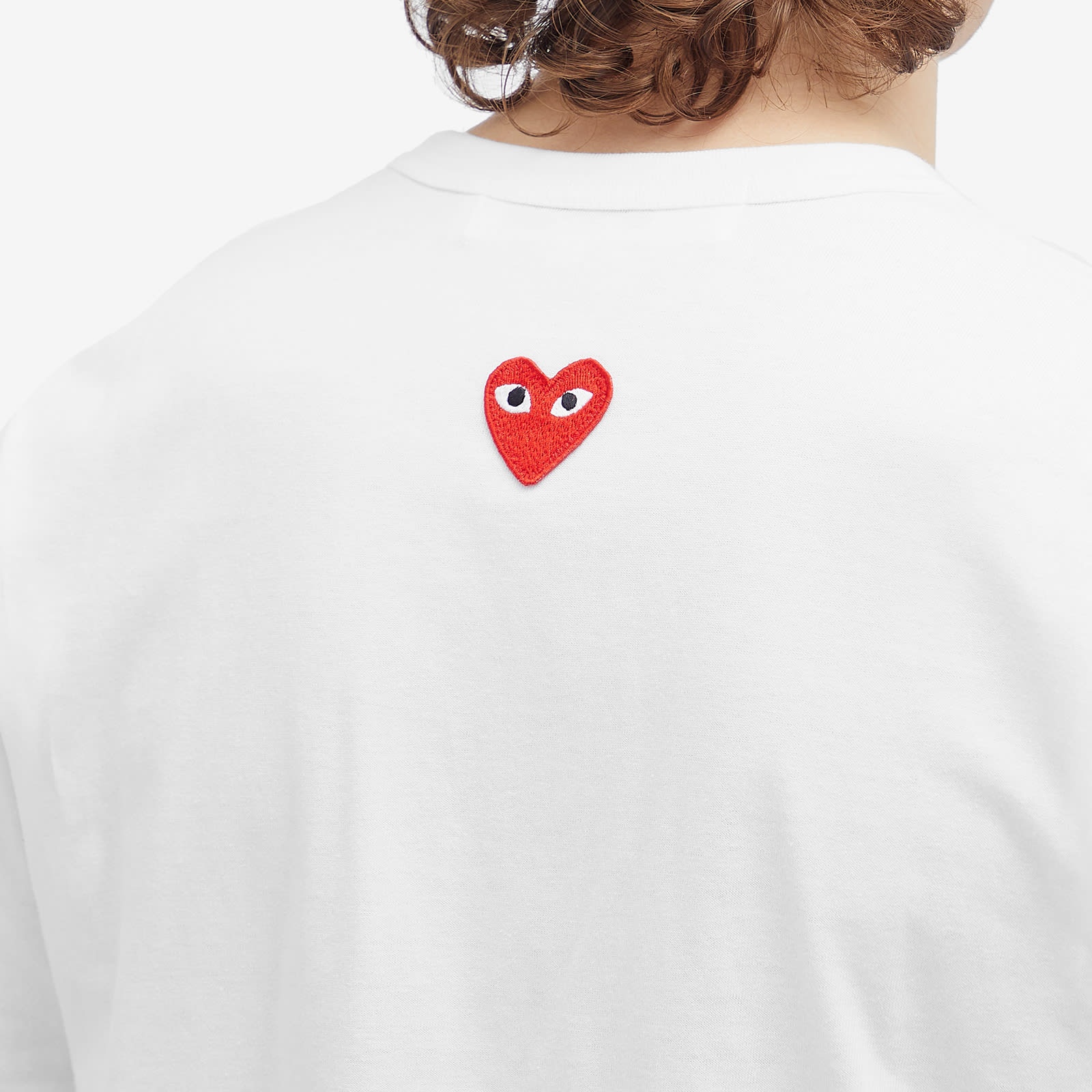 Comme des Garçons Play Red Heart Neck Logo T-Shirt - 5