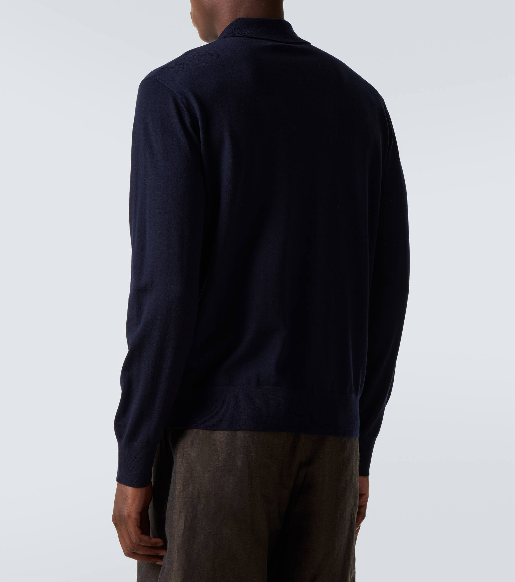 Wool polo sweater - 4