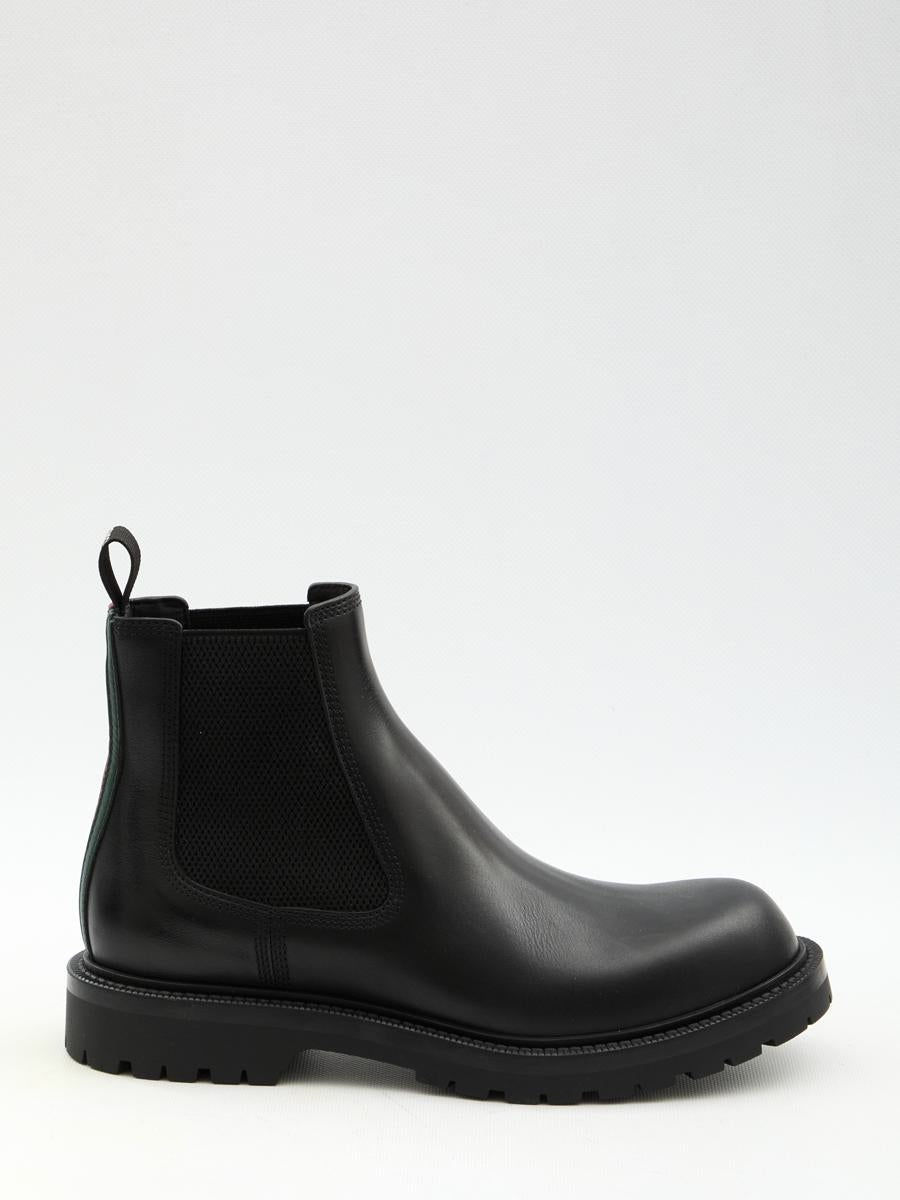 GUCCI Gucci Chelsea Boots With Web baltini REVERSIBLE