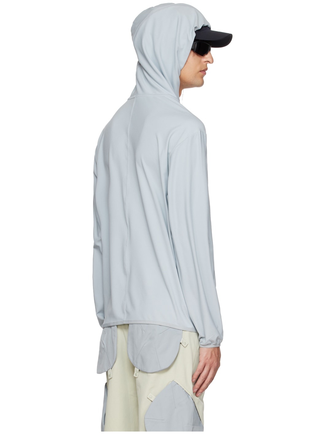Gray Center Hoodie - 3