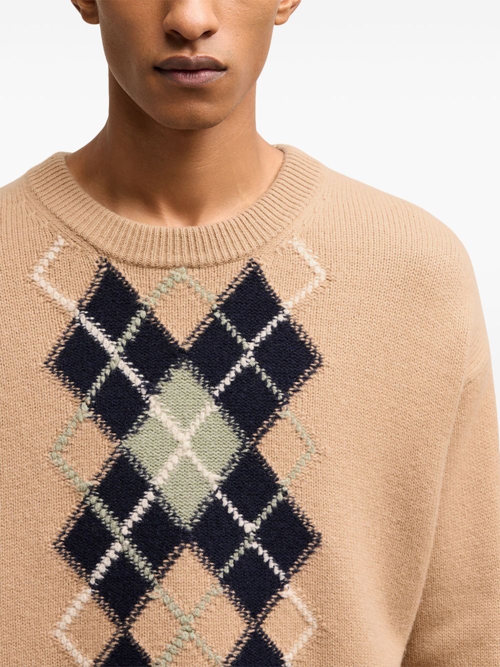 Argyle Double layered jumper - 6