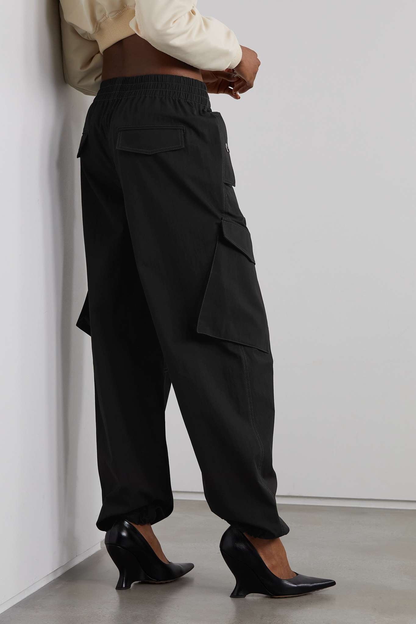 Latch cotton-blend twill tapered cargo pants - 3