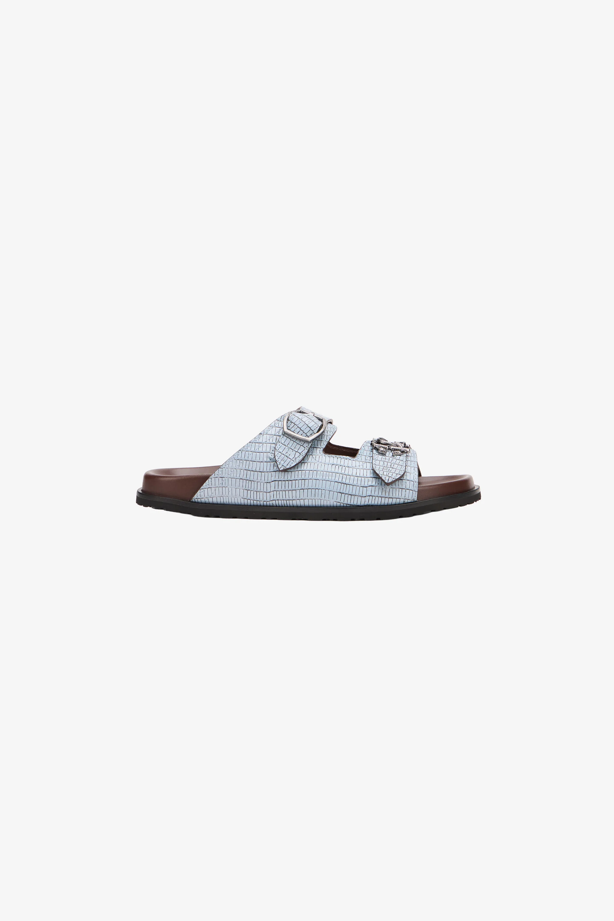 Light Blue Leather Sandal - 1