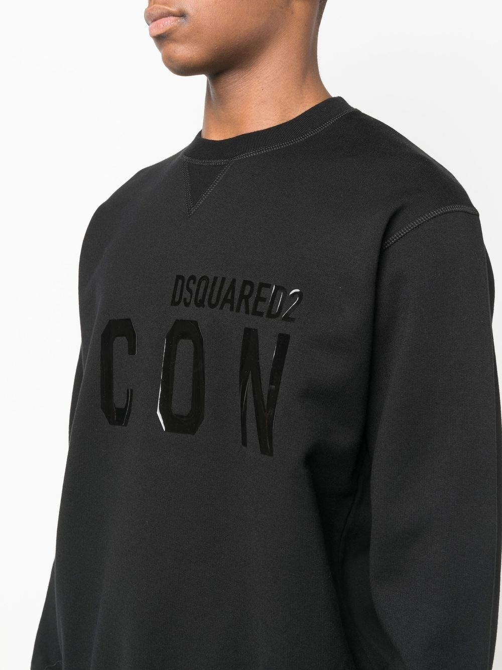 logo-print cotton sweatshirt - 5