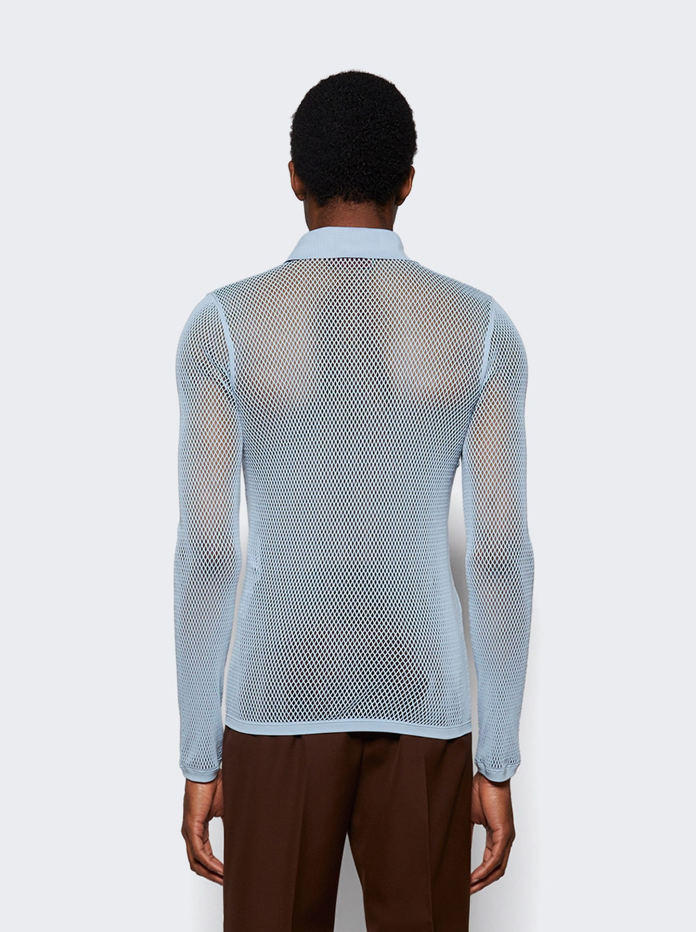 Long Sleeve Polo Petroleum Blue - 4