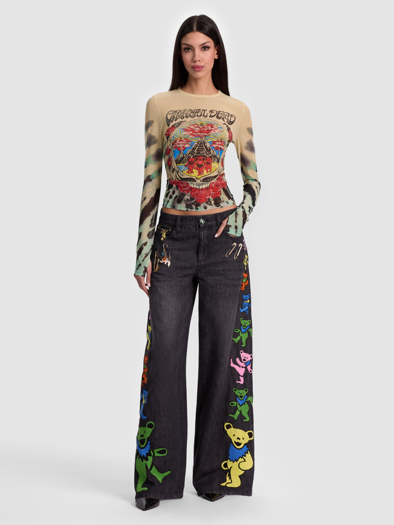 Alice + Olivia A+O X GRATEFUL DEAD DELAINA TOP outlook