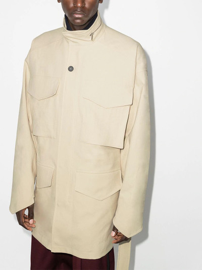 Jil Sander oversized pocket lightweight jacket outlook