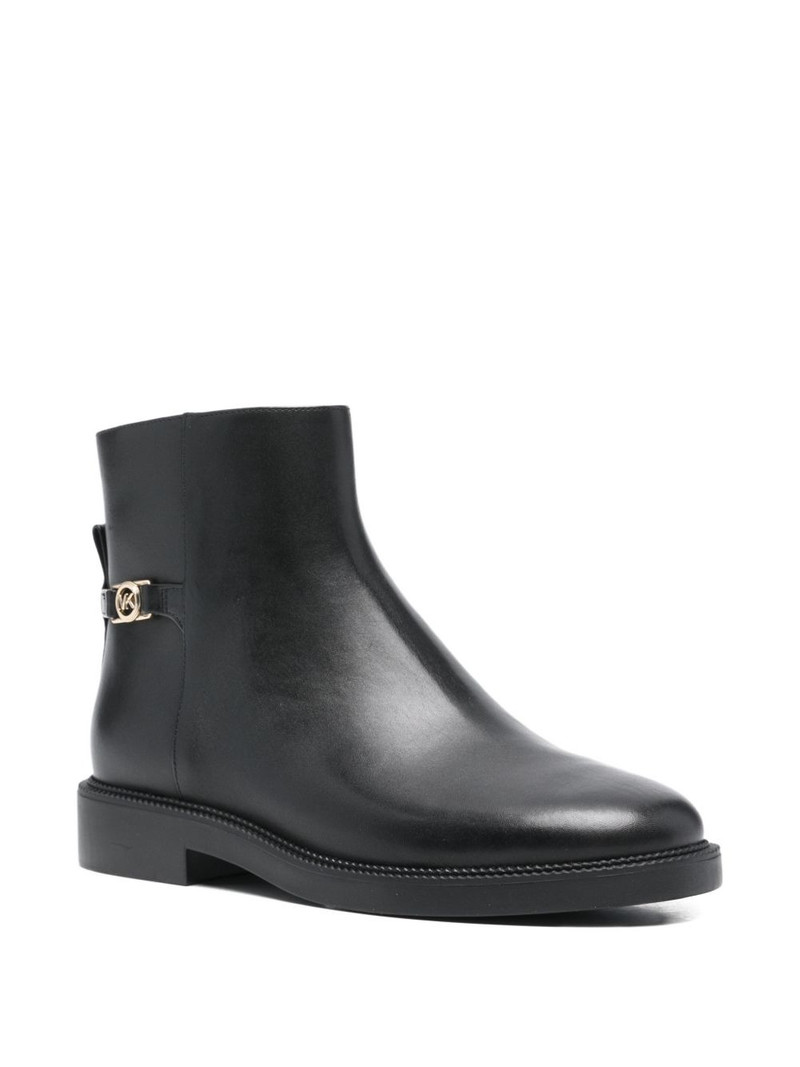 MICHAEL KORS side-zip leather ankle boots outlook