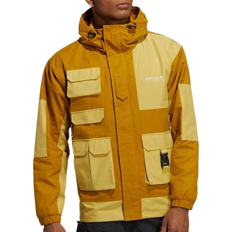 adidas Adventure Jackets 'Brown Yellow' HC0354 - 2