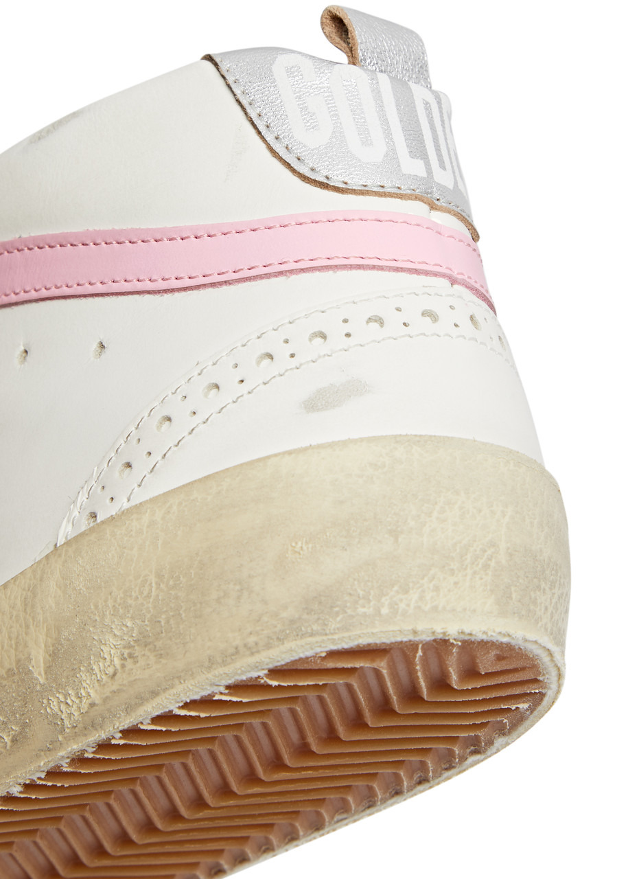 Mid Star distressed leather sneakers - 4