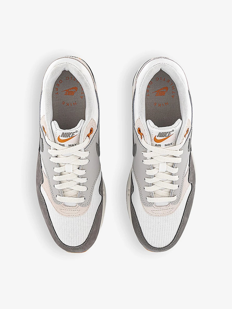 Nike Air Max 1 suede&nbsp;and mesh low-top trainers outlook
